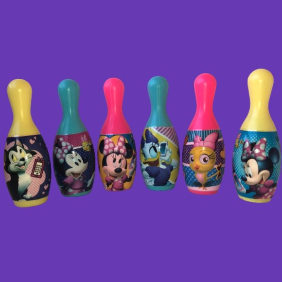 Disney Minnie Mouse Bowling Pins Play 6 - Picture 2 of 12